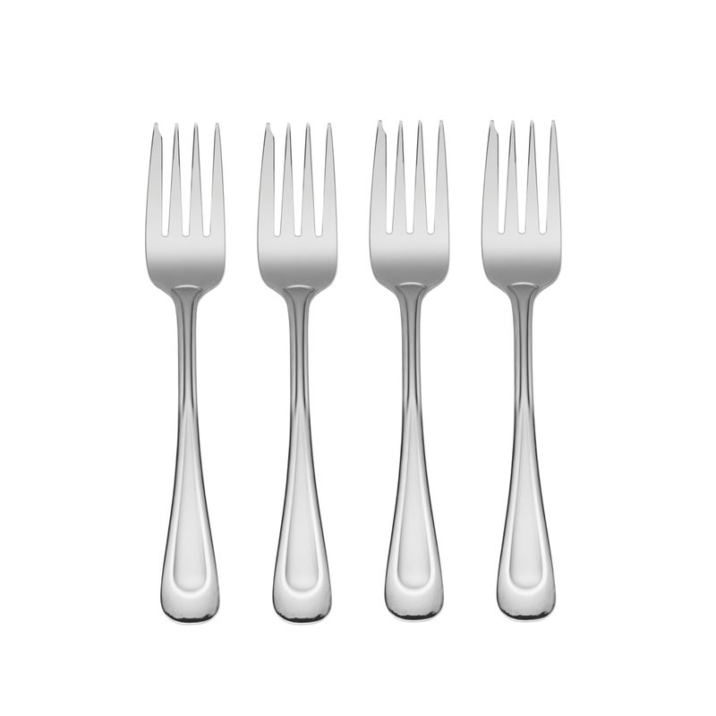 Oneida Satin Sand Dune Everyday Flatware Salad Forks, Set of 4 - Image 1